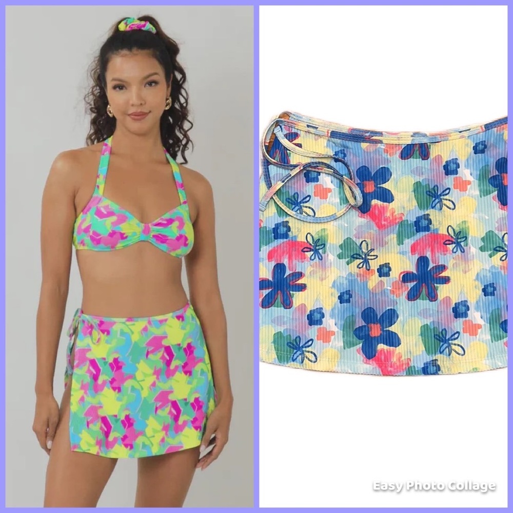 Blackbough Swimwear Wrap Skirt, size Small